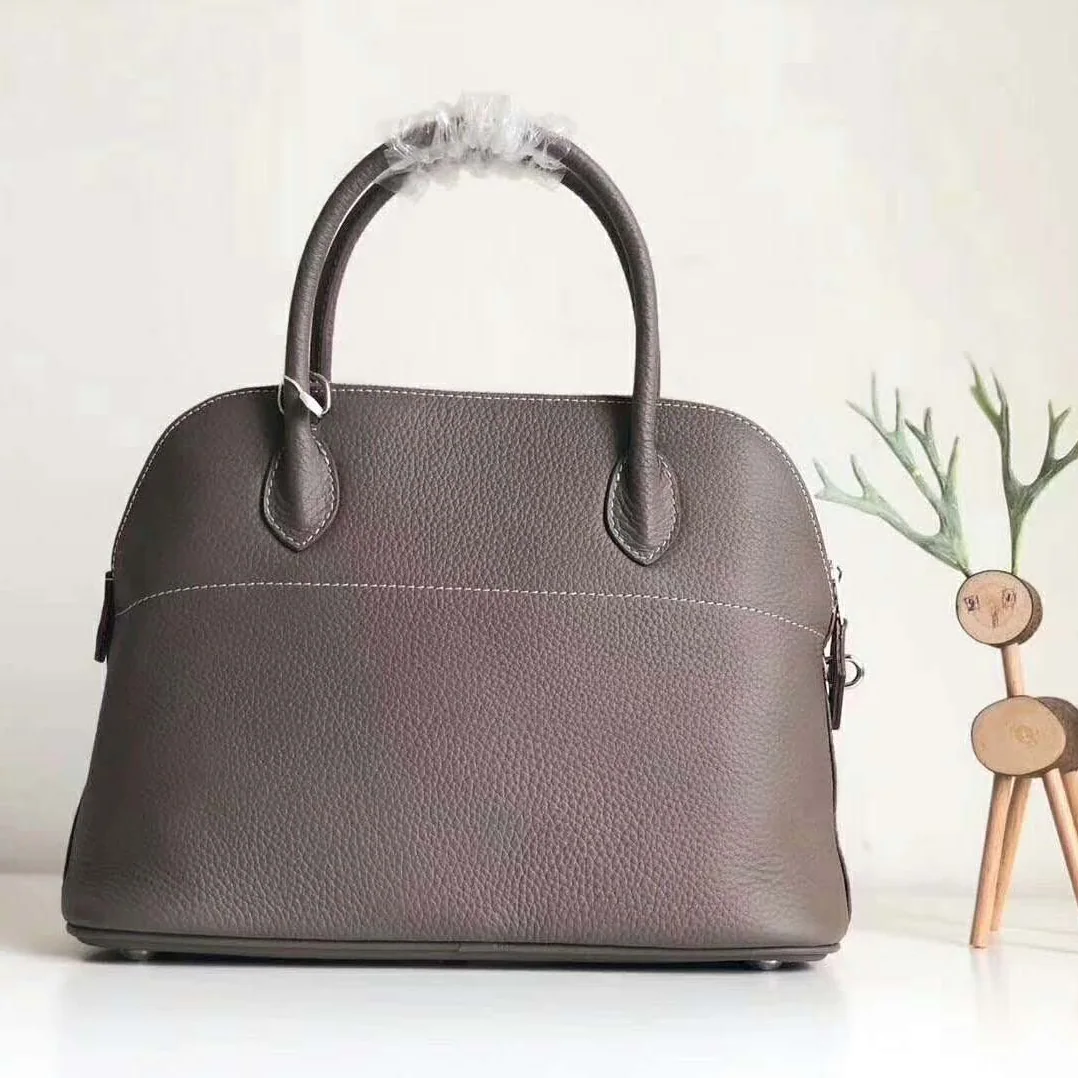Hermes Bolide 31 bag in Taurillon Clemence Leather for Women in Gray Hermes Bolide 31 bag in Taurillon Clemence Leather for Women in Gray