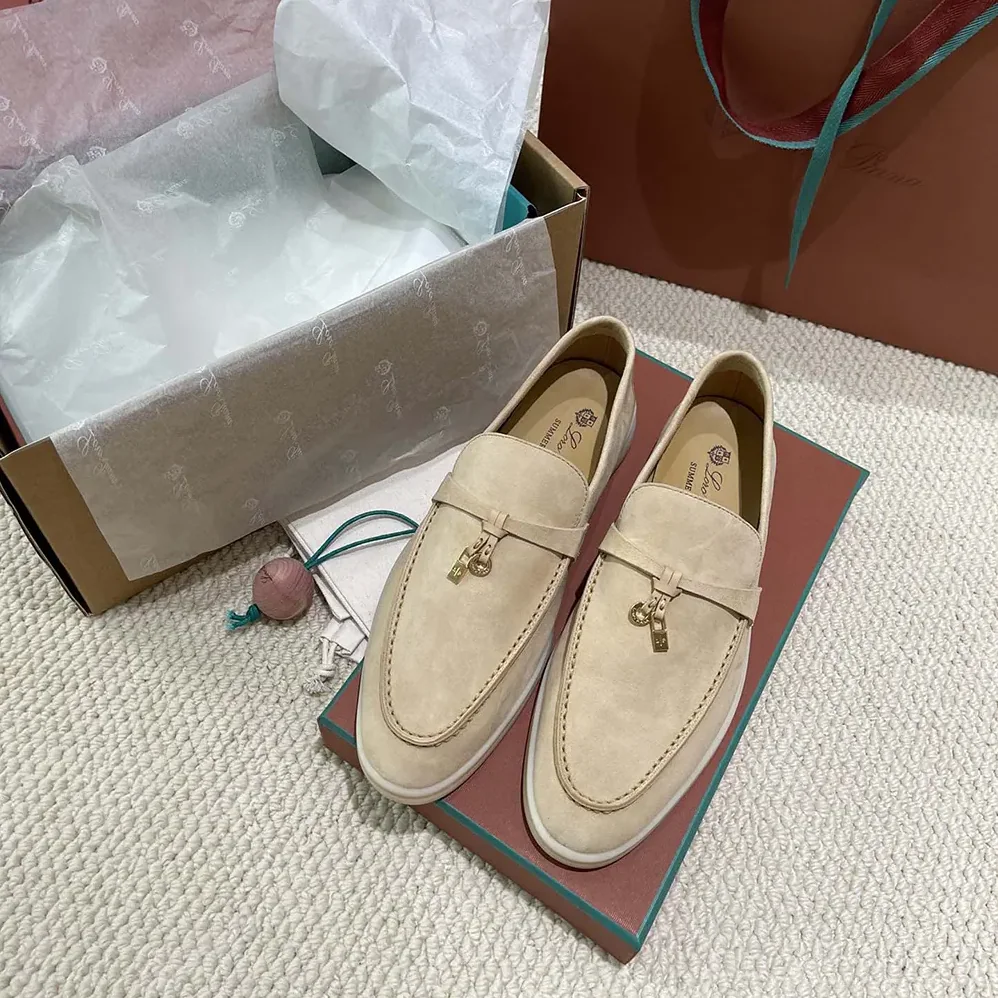 Loro Piana Summer Charms Walk Loafers for Unisex in Natural Loro Piana Summer Charms Walk Loafers for Unisex in Natural