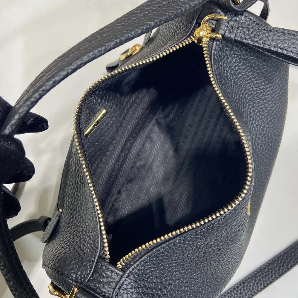 Prada Small Leather Bag for Women in Black Prada Small Leather Bag for Women in Black