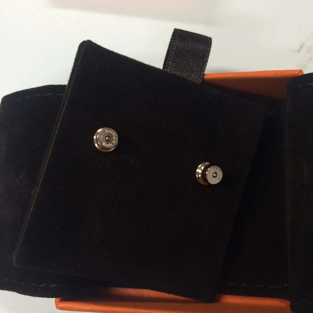 Hermes Pop H Earrings Jewelry Black for Women Hermes Pop H Earrings Jewelry Black for Women