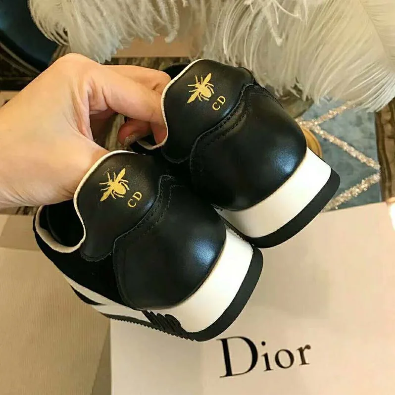 Dior Diorun Trainer in Velvet and Calfskin Leather for Women in Black Dior Diorun Trainer in Velvet and Calfskin Leather for Women in Black