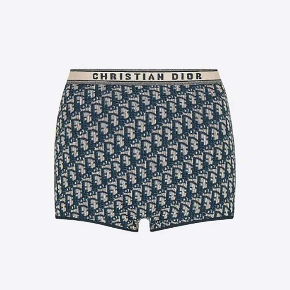 Dior Briefs Blue Dior Oblique Technical Cotton for Women
