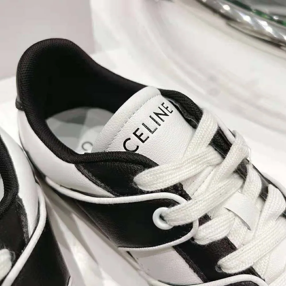 Celine CT-04 Celine Trainer Low Lace-up Sneaker in Calfskin for Men in Black Celine CT-04 Celine Trainer Low Lace-up Sneaker in Calfskin for Men in Black