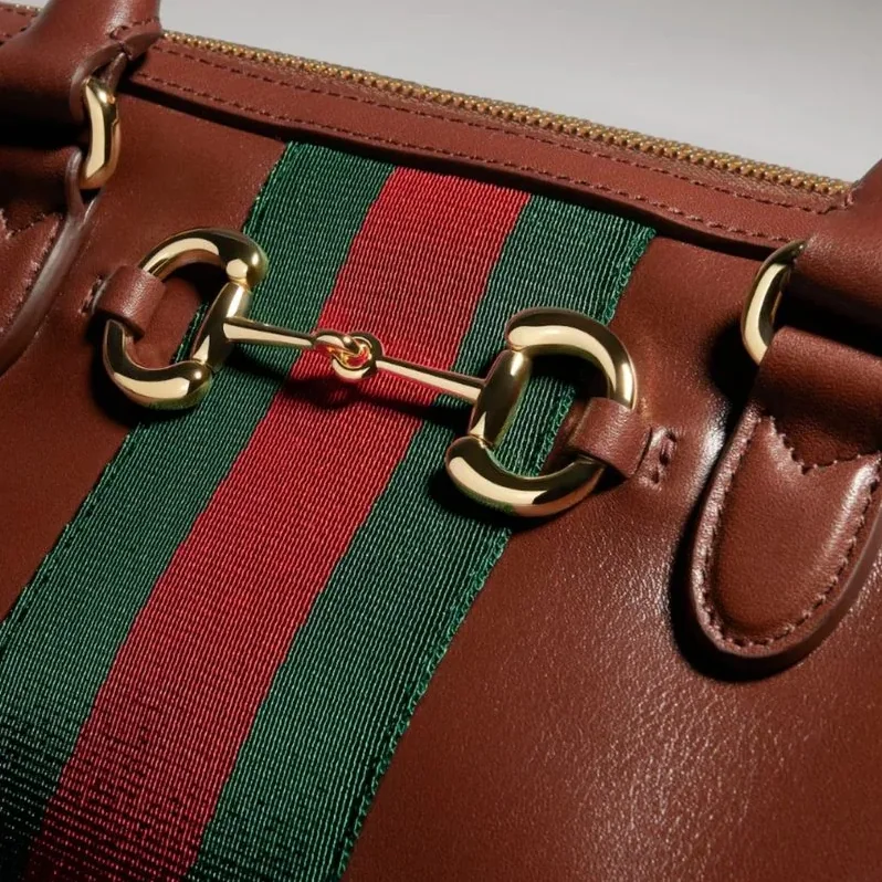 Gucci Borsetto Medium Boston Shoulder Bag in Chestnut Gold Hardware Gucci Borsetto Medium Boston Shoulder Bag in Chestnut Gold Hardware