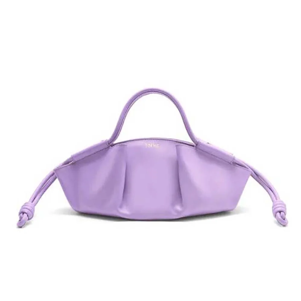 Loewe Small Paseo Bag in Shiny Nappa Calfskin for Women in Purple Loewe Small Paseo Bag in Shiny Nappa Calfskin for Women in Purple