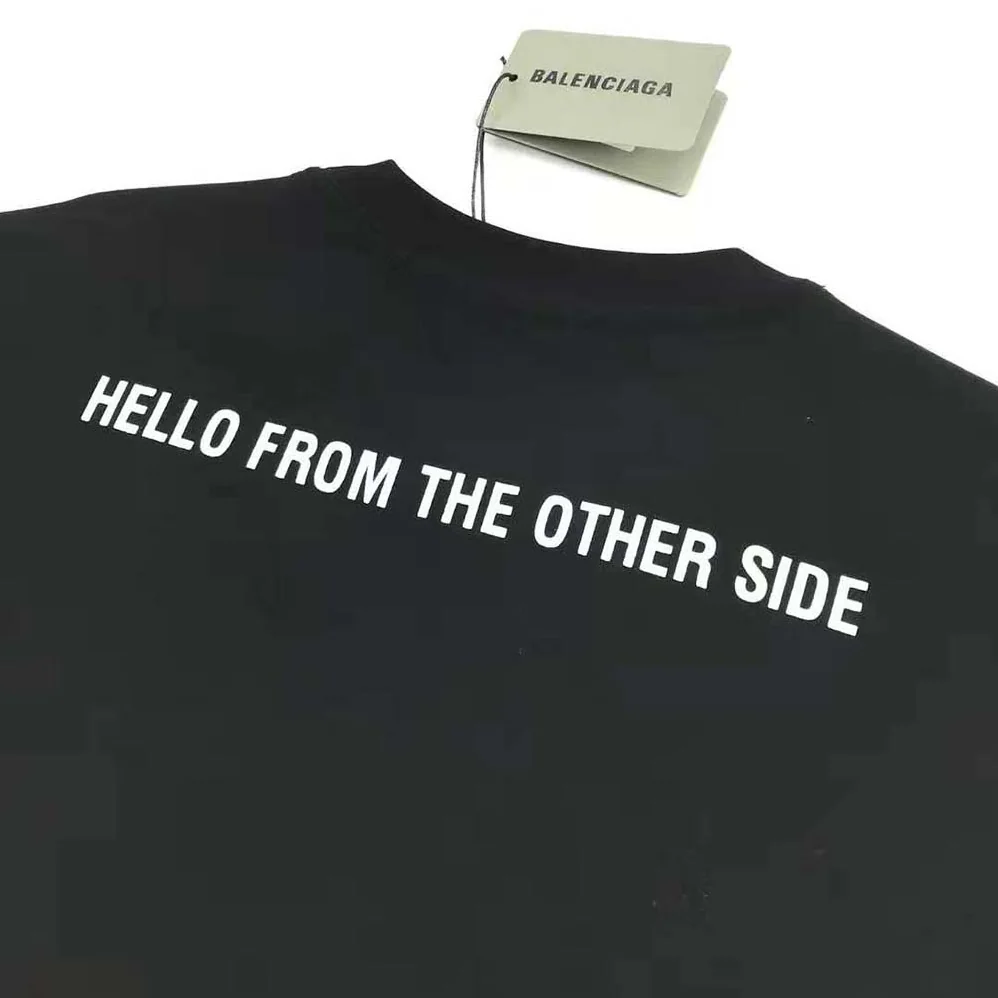 Balenciaga Alien Medium Fit T-shirt in White Vintage Jersey for Women