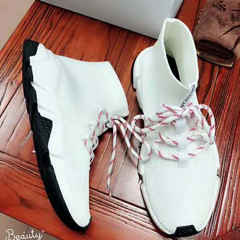 Balenciaga Shoes Speed Trainers 10mm Heel for Women in White