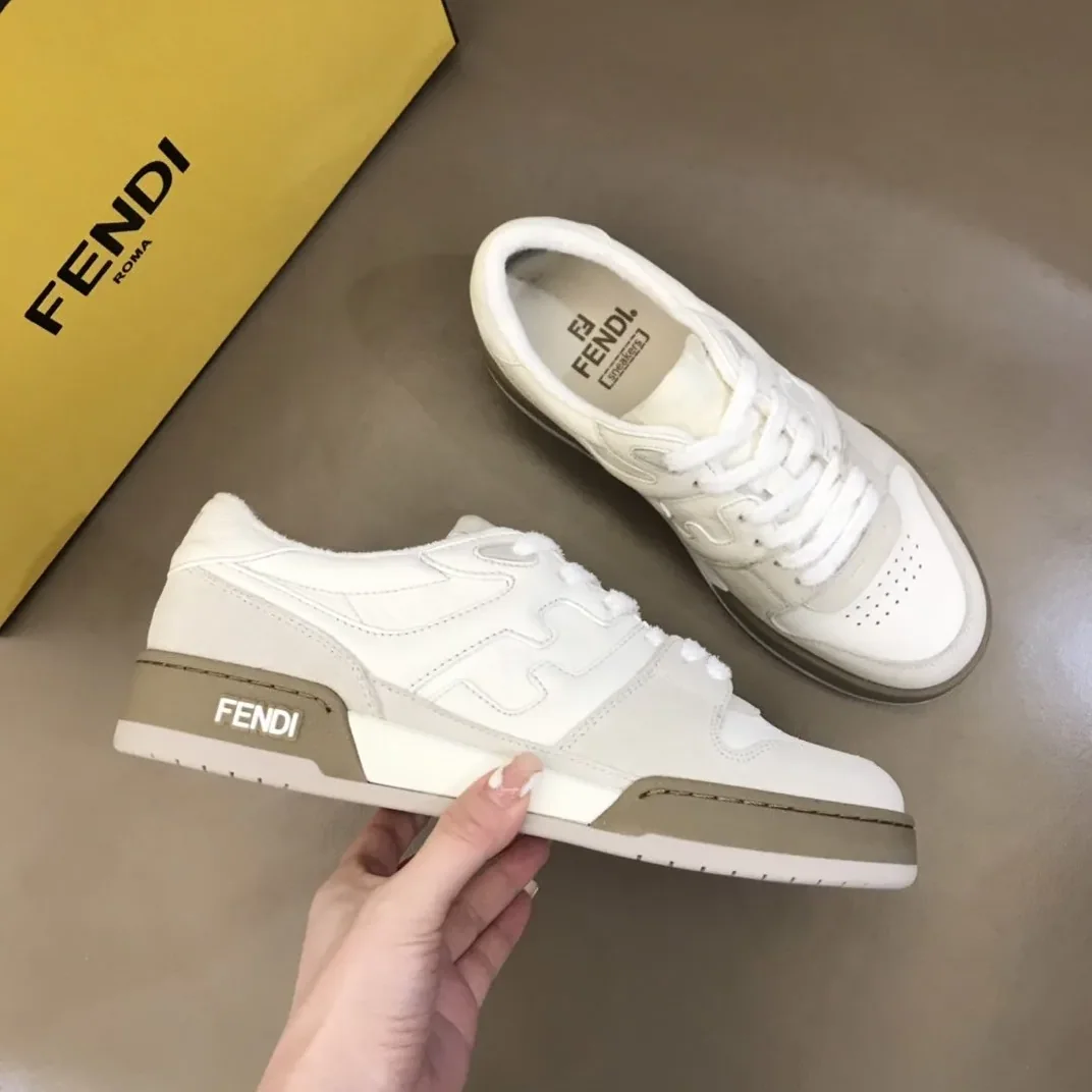 Fendi FD Fendi Match Low Tops Sneakers White 8E8252AHH2F1FHS Fendi FD Fendi Match Low Tops Sneakers White 8E8252AHH2F1FHS