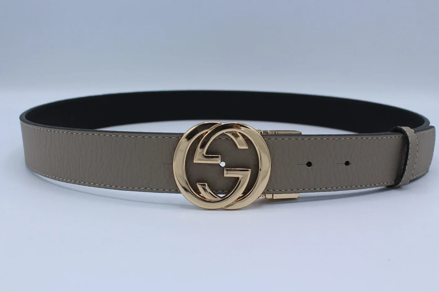 Reversible GG Buckle Leather Belt