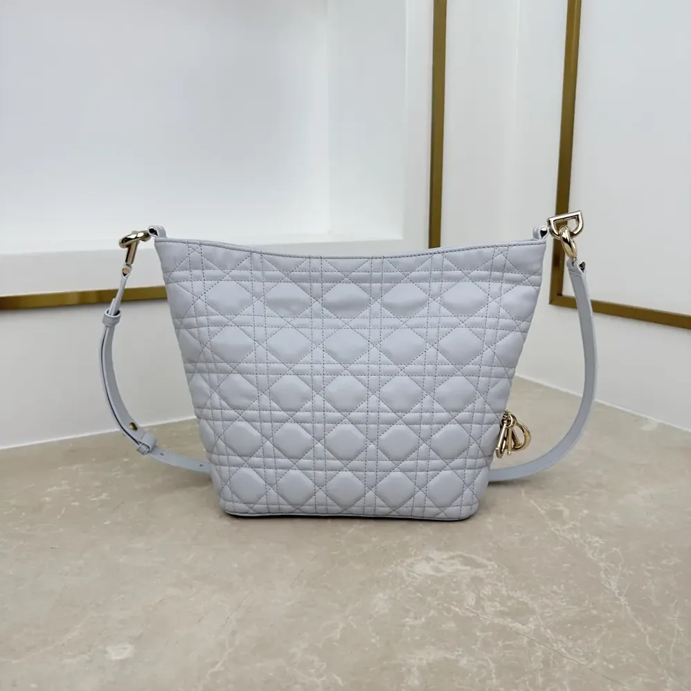 Dior Small Dior Toujours Hobo Bag Ice Blue Cannage Lambskin for Women Dior Small Dior Toujours Hobo Bag Ice Blue Cannage Lambskin for Women