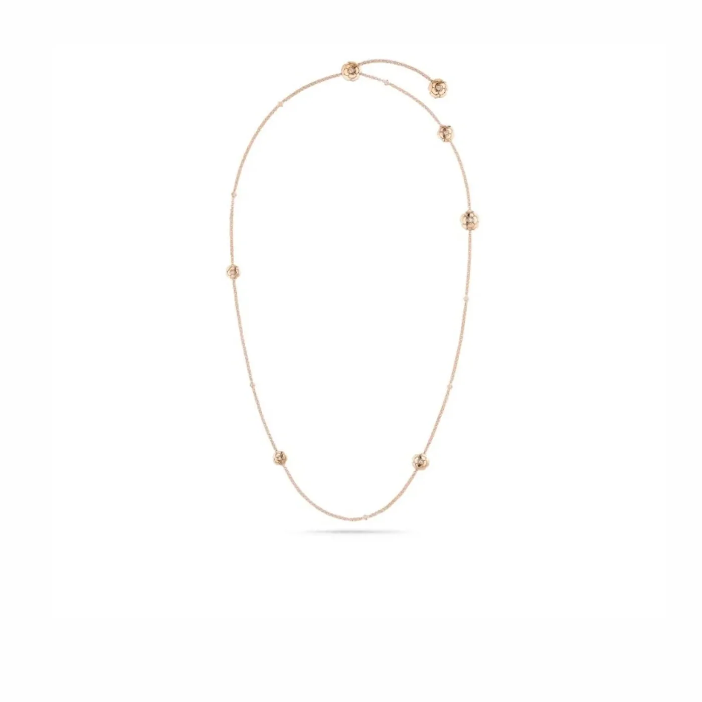 Chanel Les Infinis De Camélia Necklace Rose Gold Chanel Les Infinis De Camélia Necklace Rose Gold