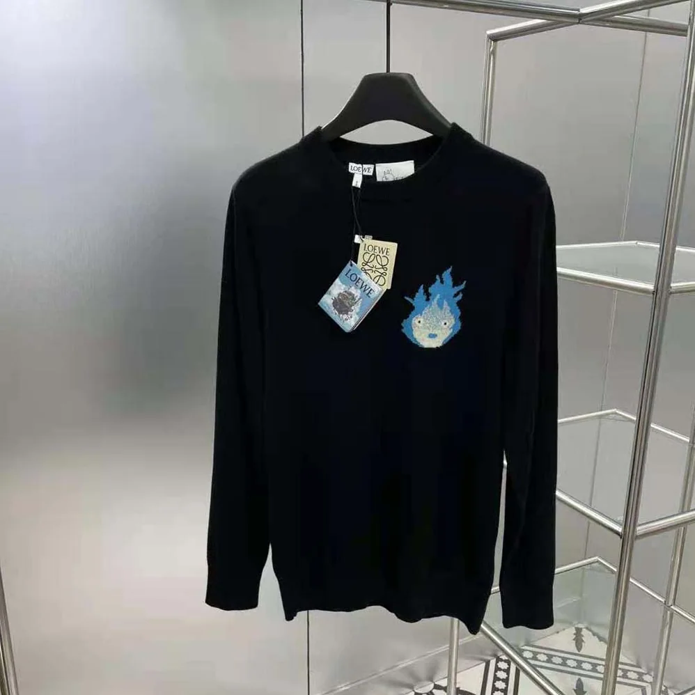 Loewe Calcifer Sweater in Wool for Women in Black