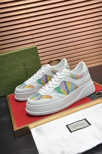 Gucci Sneaker With Pale Rainbow White for Men Gucci Sneaker With Pale Rainbow White for Men
