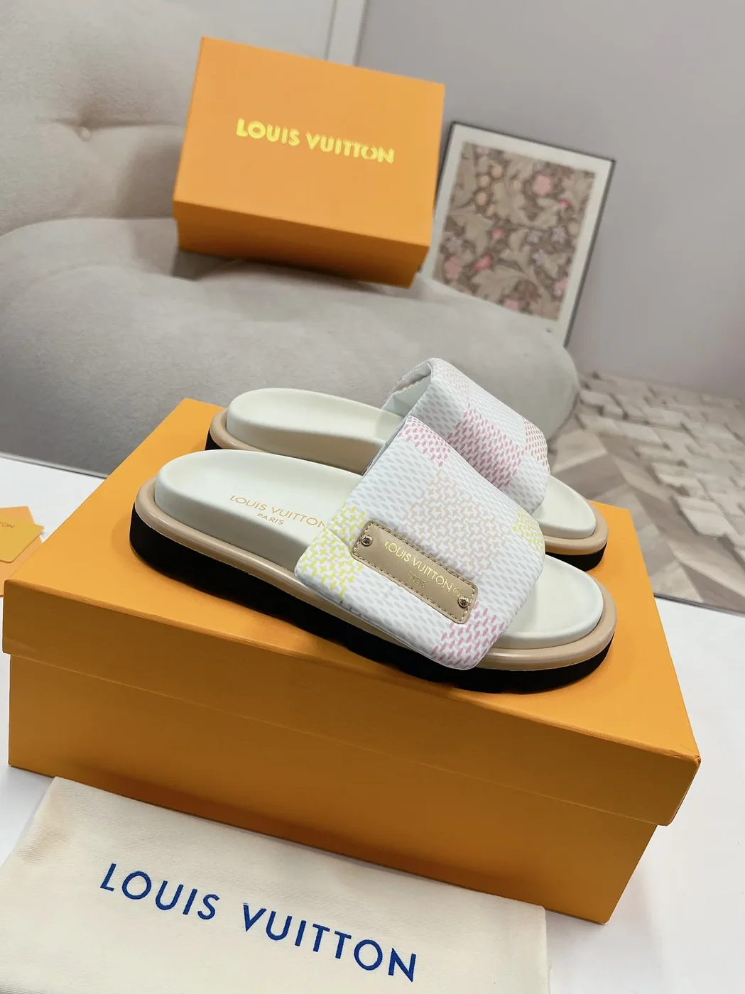 Louis Vuitton Pool Pillow Flat Comfort Mule Multicolor Louis Vuitton Pool Pillow Flat Comfort Mule Multicolor
