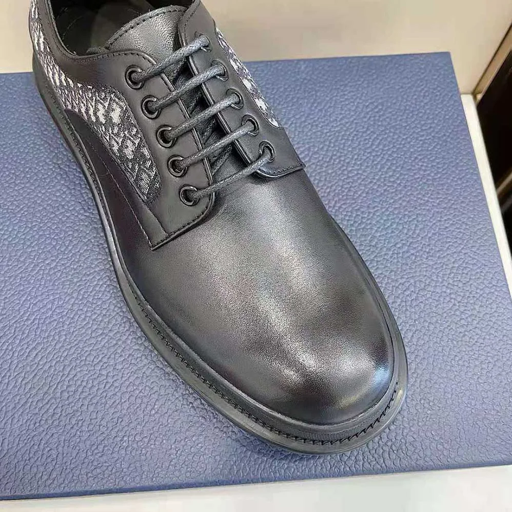 Dior Explorer Derby Shoe Black Smooth Calfskin for Men