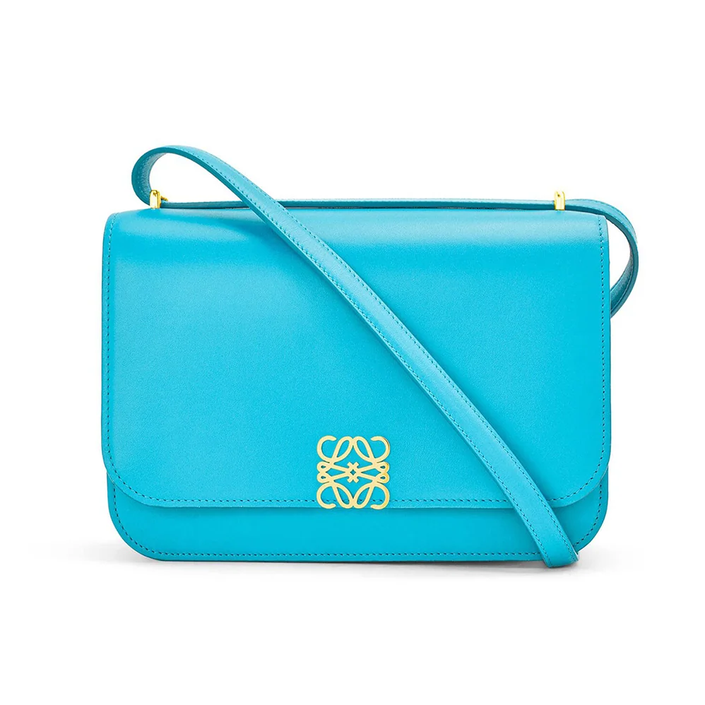Loewe Goya Bag in Silk Calfskin for Women in Blue Loewe Goya Bag in Silk Calfskin for Women in Blue