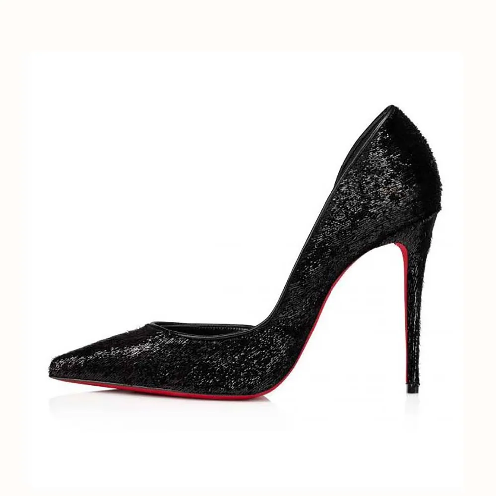 Christian Louboutin Iriza 100 mm Heel Height for Women in Black Christian Louboutin Iriza 100 mm Heel Height for Women in Black