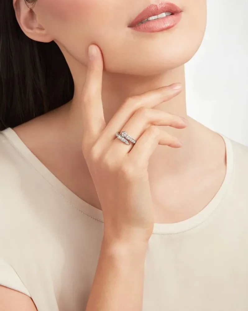 Bvlgari Serpenti Viper Ring White Gold Bvlgari Serpenti Viper Ring White Gold