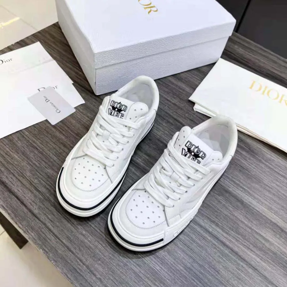 Dior D for Women in Freeway Sneaker White Calfskin Dior D for Women in Freeway Sneaker White Calfskin