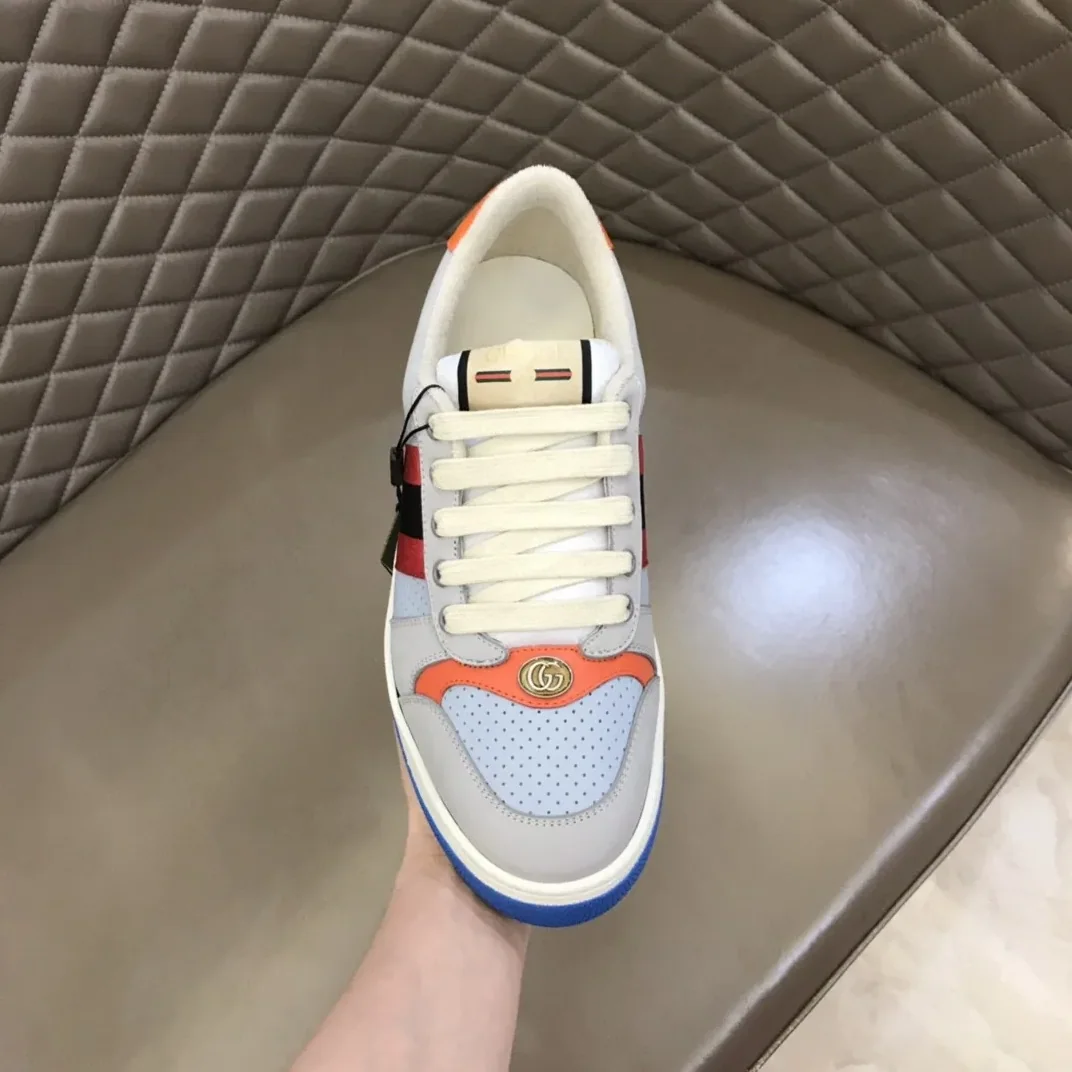 Gucci Gray Screener Sneakers GG Shoes 0YIA0 Gucci Gray Screener Sneakers GG Shoes 0YIA0