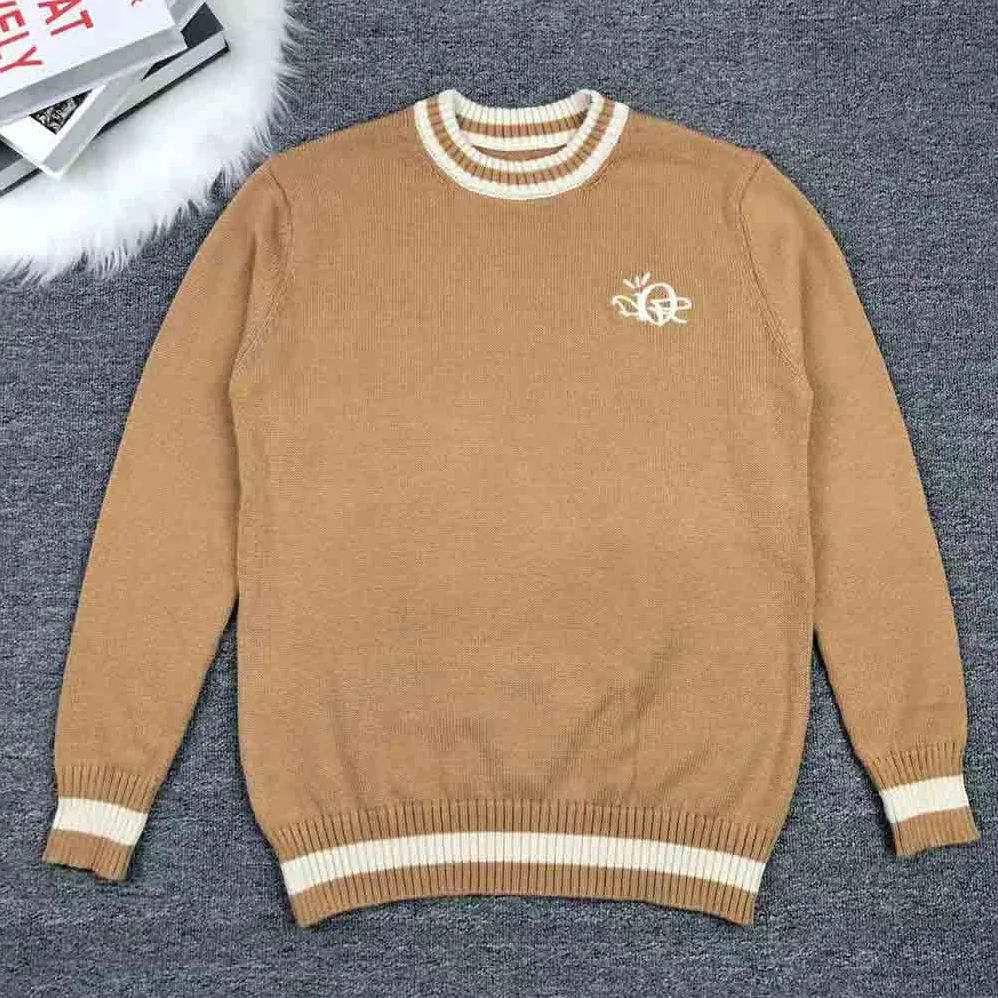 Dior Cactus Jack Dior Sweater Coffee Brown Cashmere Jersey for Men