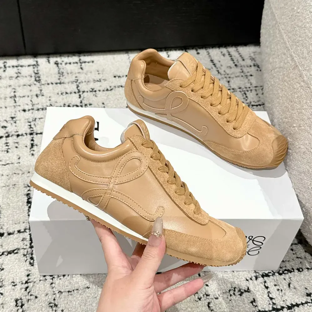 Loewe Ballet Runner 2.0 in Soft Calfskin for Unisex in Brown Loewe Ballet Runner 2.0 in Soft Calfskin for Unisex in Brown