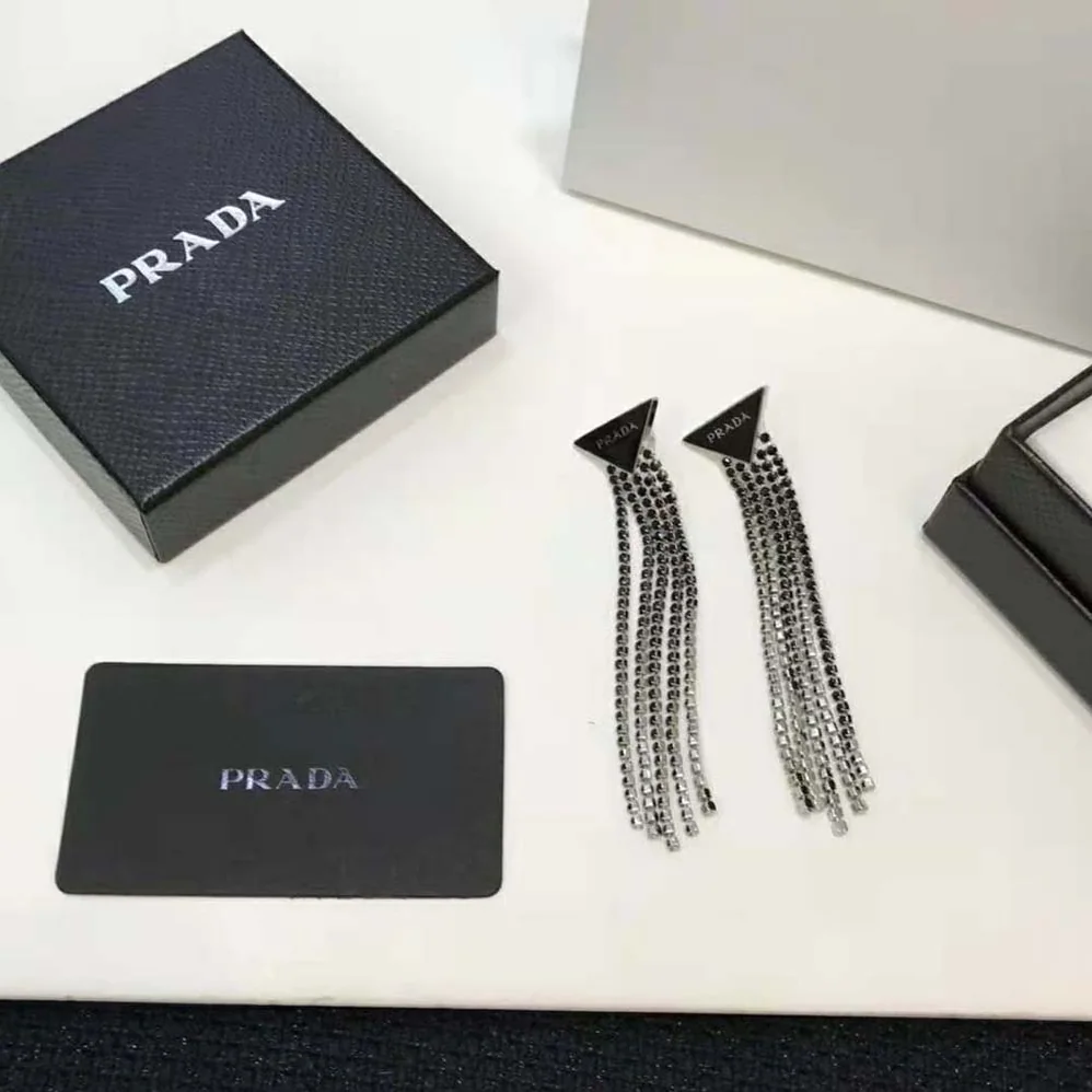 Prada Prada Symbole Drop Earrings for Women in Black