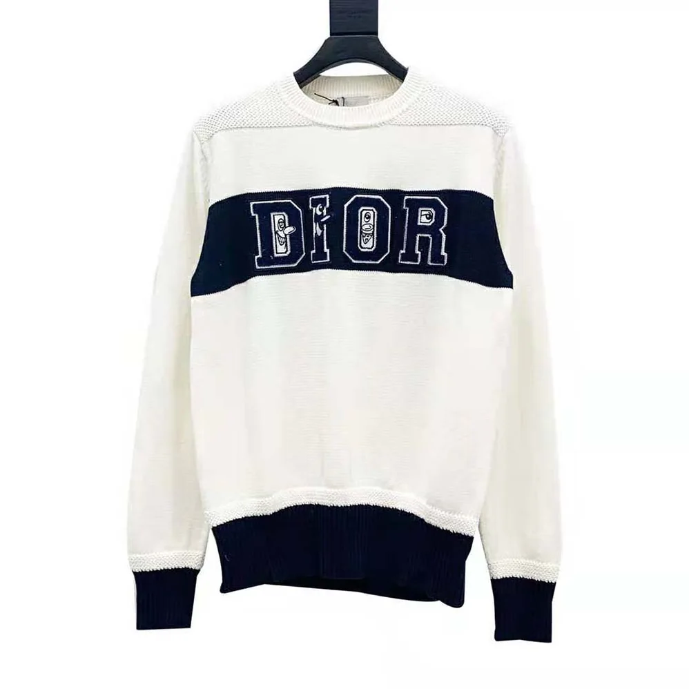 Dior Kenny Scharf Sweater White Technical Cotton for Women