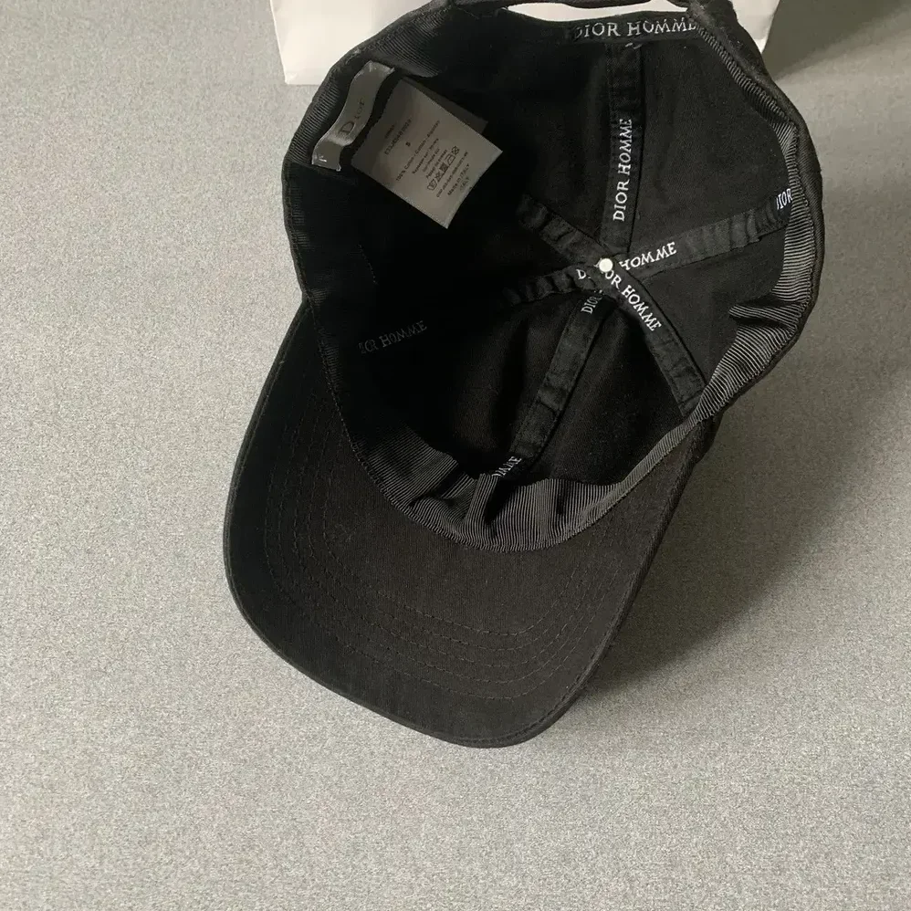 Dior Ribbon Cap Black Cotton Canvas for Unisex Dior Ribbon Cap Black Cotton Canvas for Unisex
