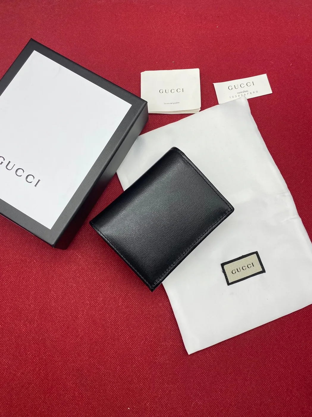 Gucci Horsebit 1955 Card Case Wallet Black Wallet / GG for Women Gucci Horsebit 1955 Card Case Wallet Black Wallet / GG for Women