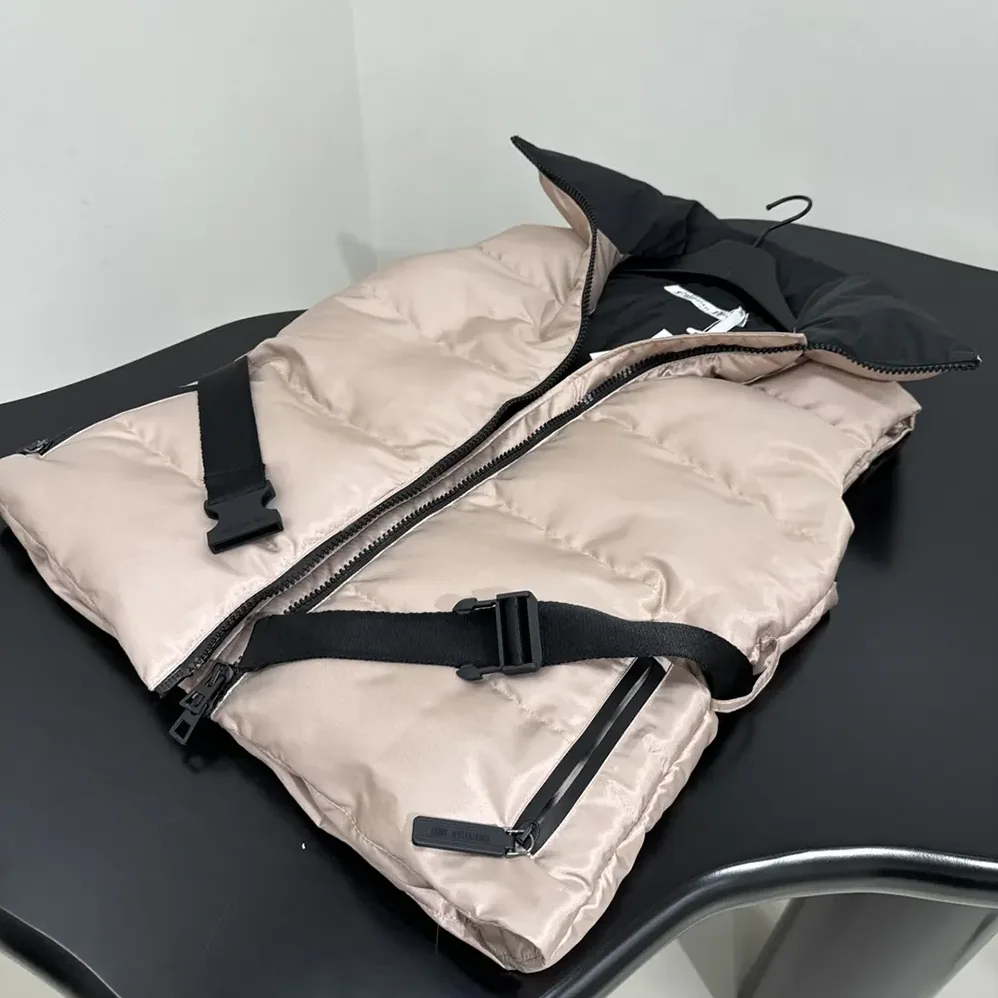 Dior DiorAlps Belted Puffer Vest Pink Quilted Technical Taffeta for Women