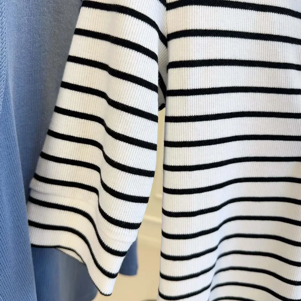 Celine Polo Shirt in Striped Silk Jersey for Women Celine Polo Shirt in Striped Silk Jersey for Women