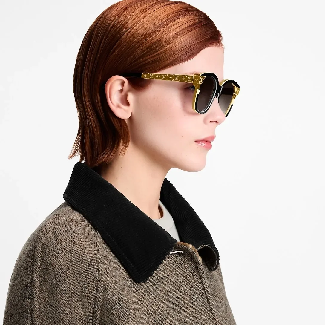 Louis Vuitton LV Petit Soupcon Square Sunglasses Black