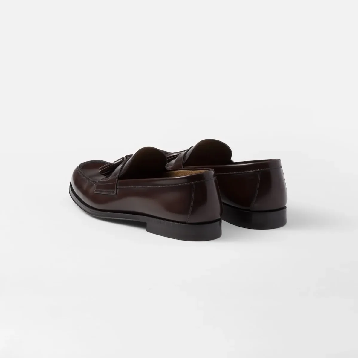 Prada Brushed Leather Loafers Sienna 2DB214_055_F0038_F_C000 Prada Brushed Leather Loafers Sienna 2DB214_055_F0038_F_C000