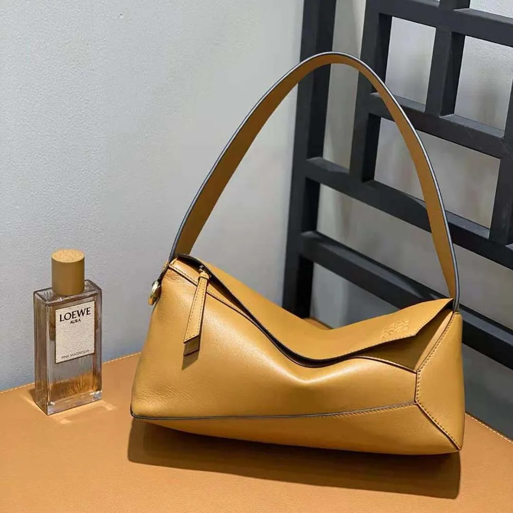 Loewe Puzzle Hobo Bag in Nappa Calfskin for Women in Brown Loewe Puzzle Hobo Bag in Nappa Calfskin for Women in Brown