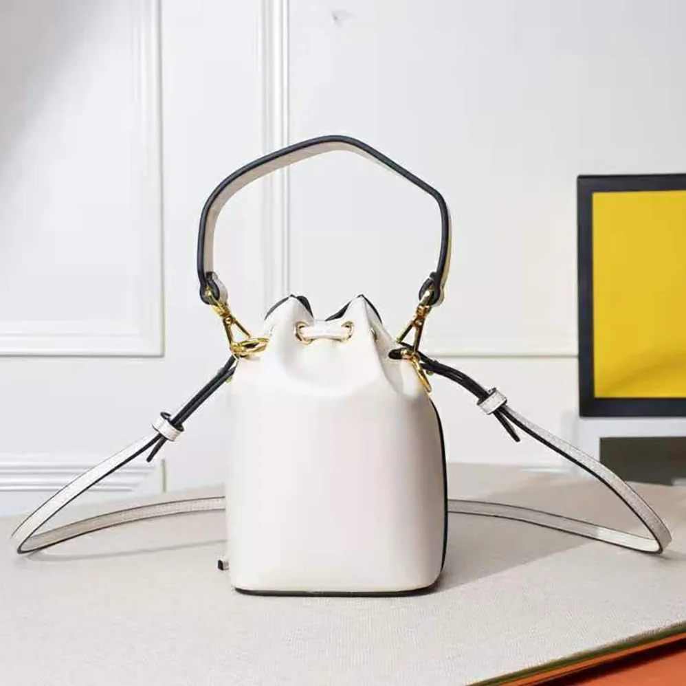 Fendi Mon Tresor Leather Mini Bag for Women in White Fendi Mon Tresor Leather Mini Bag for Women in White