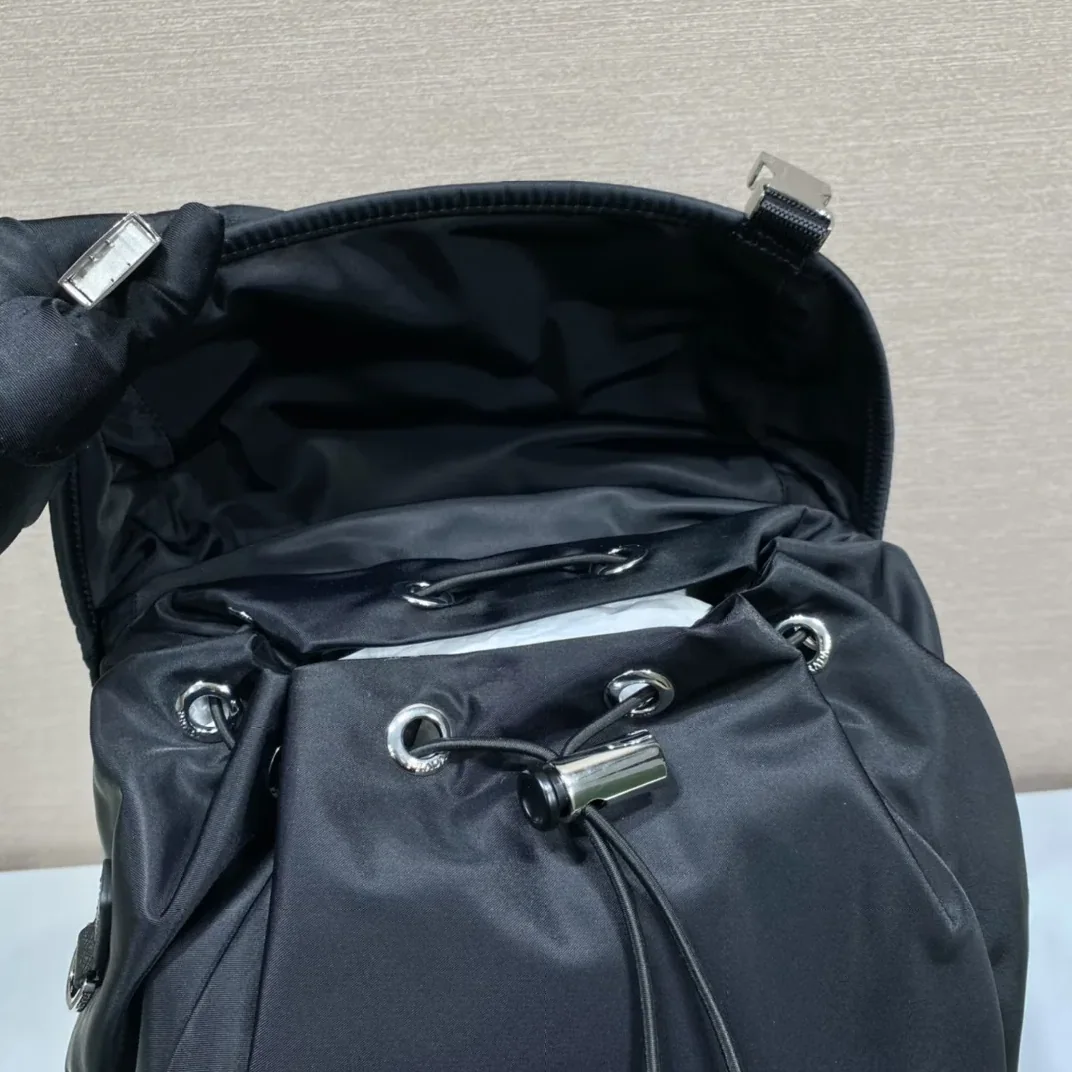 Prada x Adidas Re-Nylon And Saffiano Backpack Black Prada x Adidas Re-Nylon And Saffiano Backpack Black