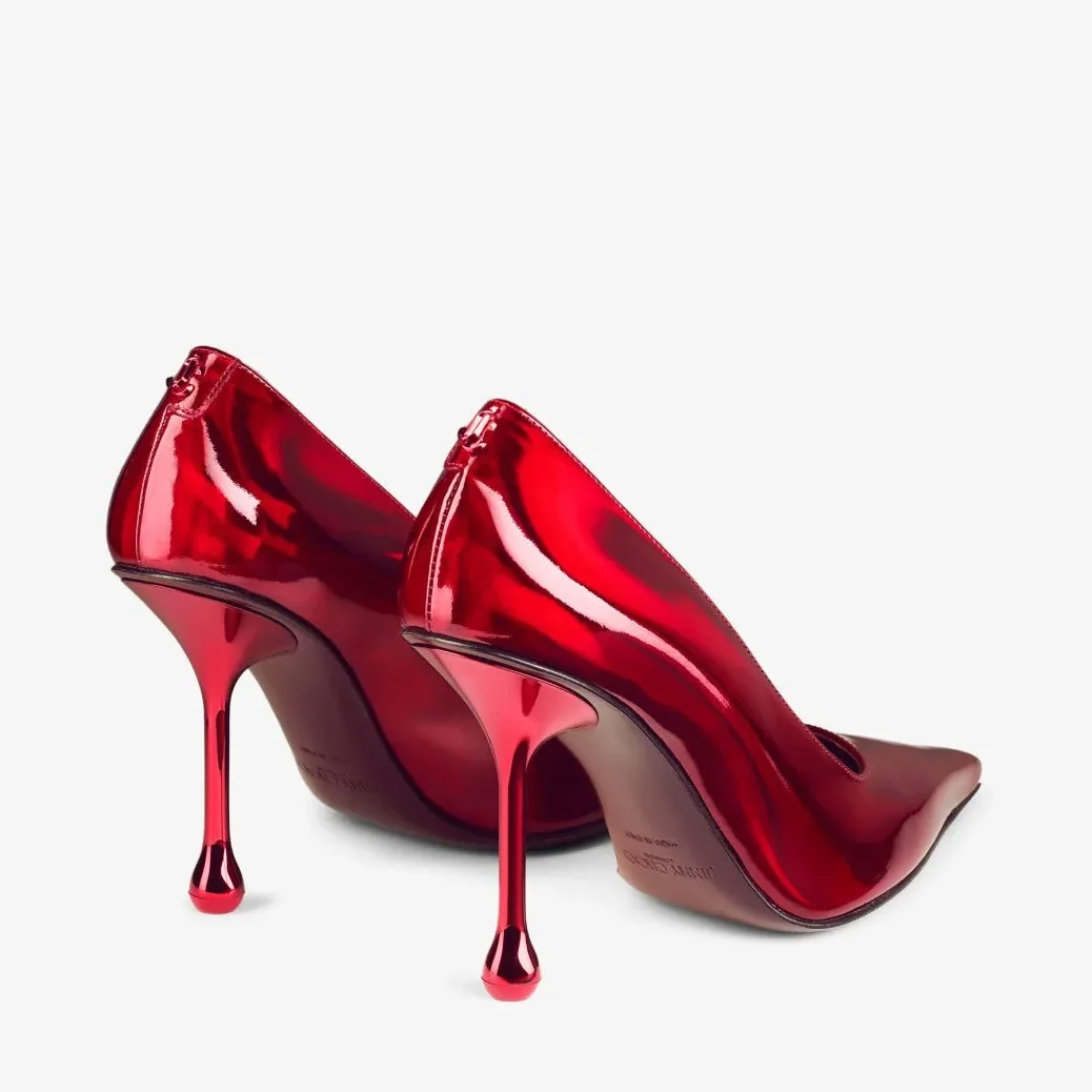 Jimmy Choo Ixia 95 Pumps Ruby Red IXIA95GXH