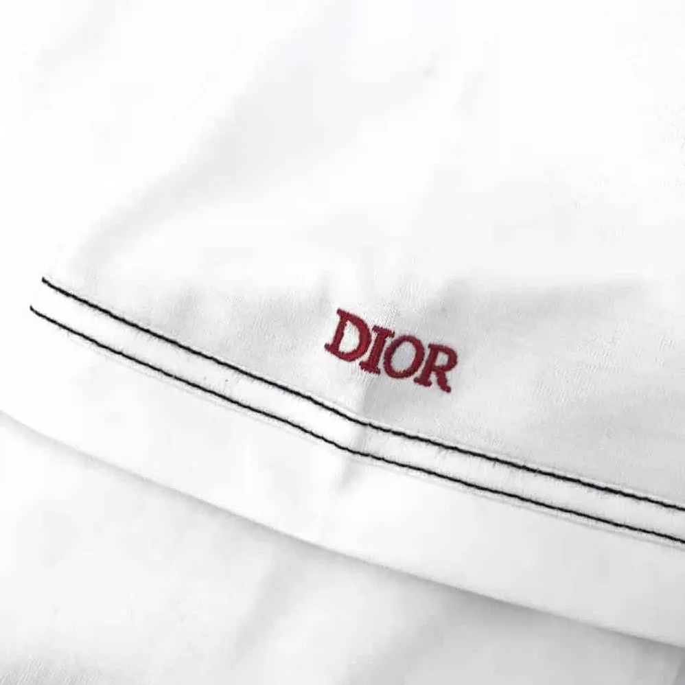 Dior Dior and Kenny Scharf T-shirt Relaxed Fit White Cotton Jersey for Men Dior Dior and Kenny Scharf T-shirt Relaxed Fit White Cotton Jersey for Men