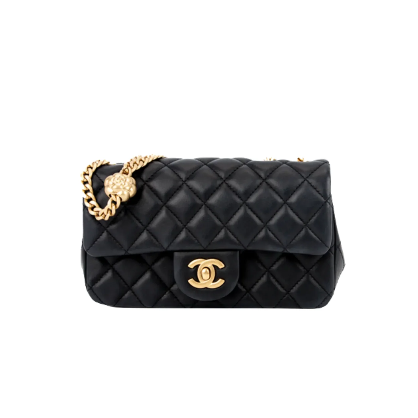 Chanel CC Flap Bag Small Crossbody in Black Gold Hardware