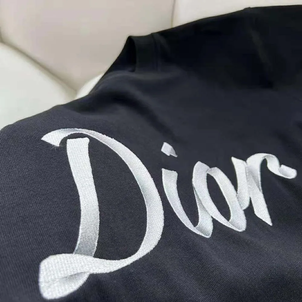 Dior Relaxed-Fit T-shirt Black Organic Cotton Compact Jersey for Men