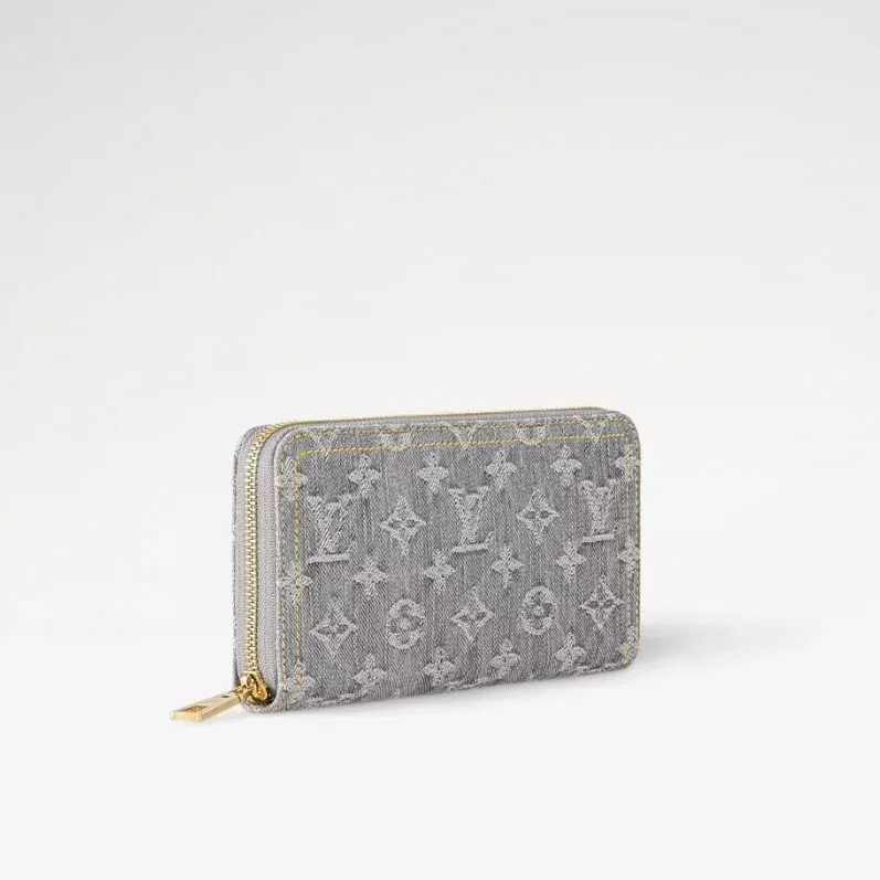 Louis Vuitton Zippy Wallet Washed Gray /