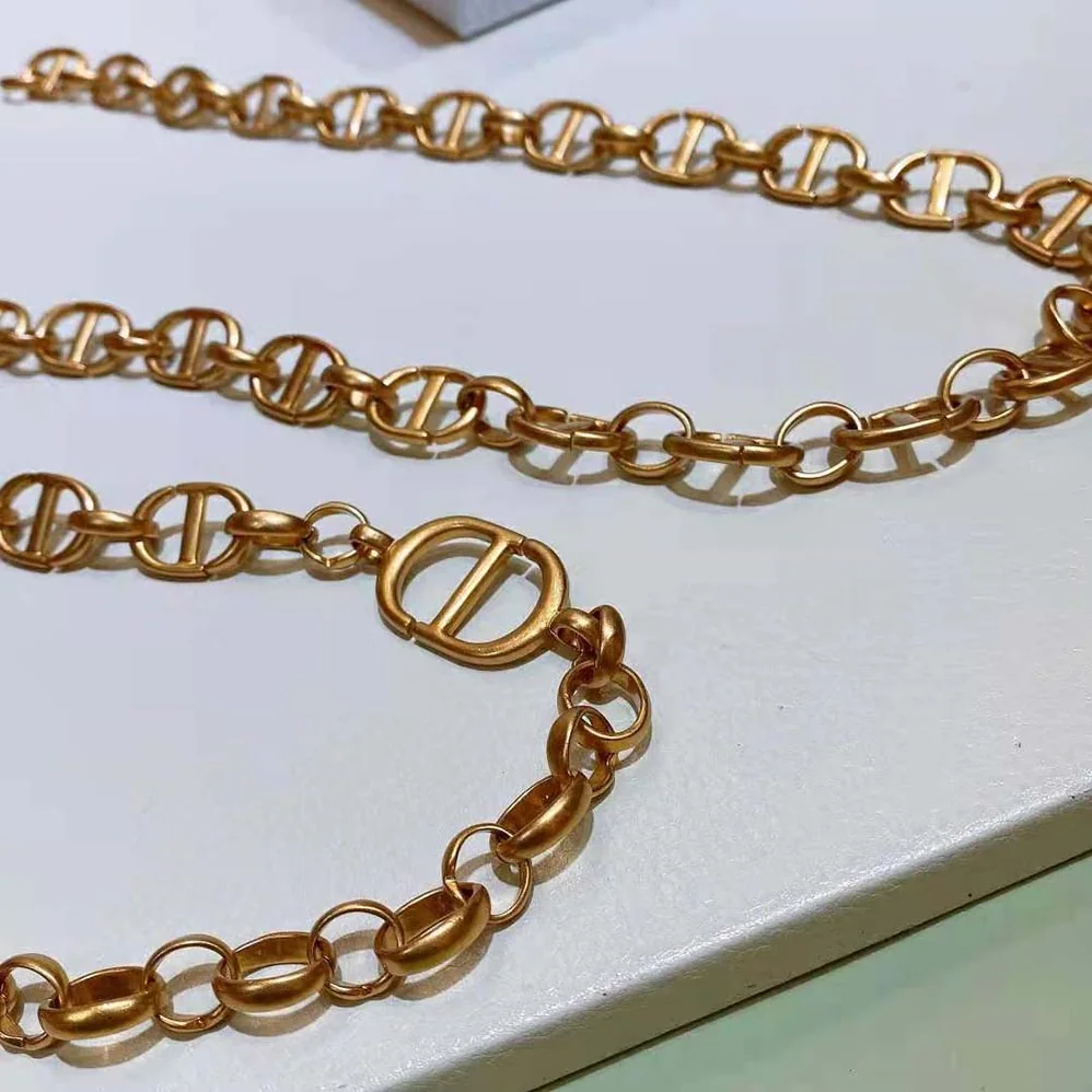 Dior Caro Chain Belt Shiny Gold-Finish Metal-10 MM for Women Dior Caro Chain Belt Shiny Gold-Finish Metal-10 MM for Women