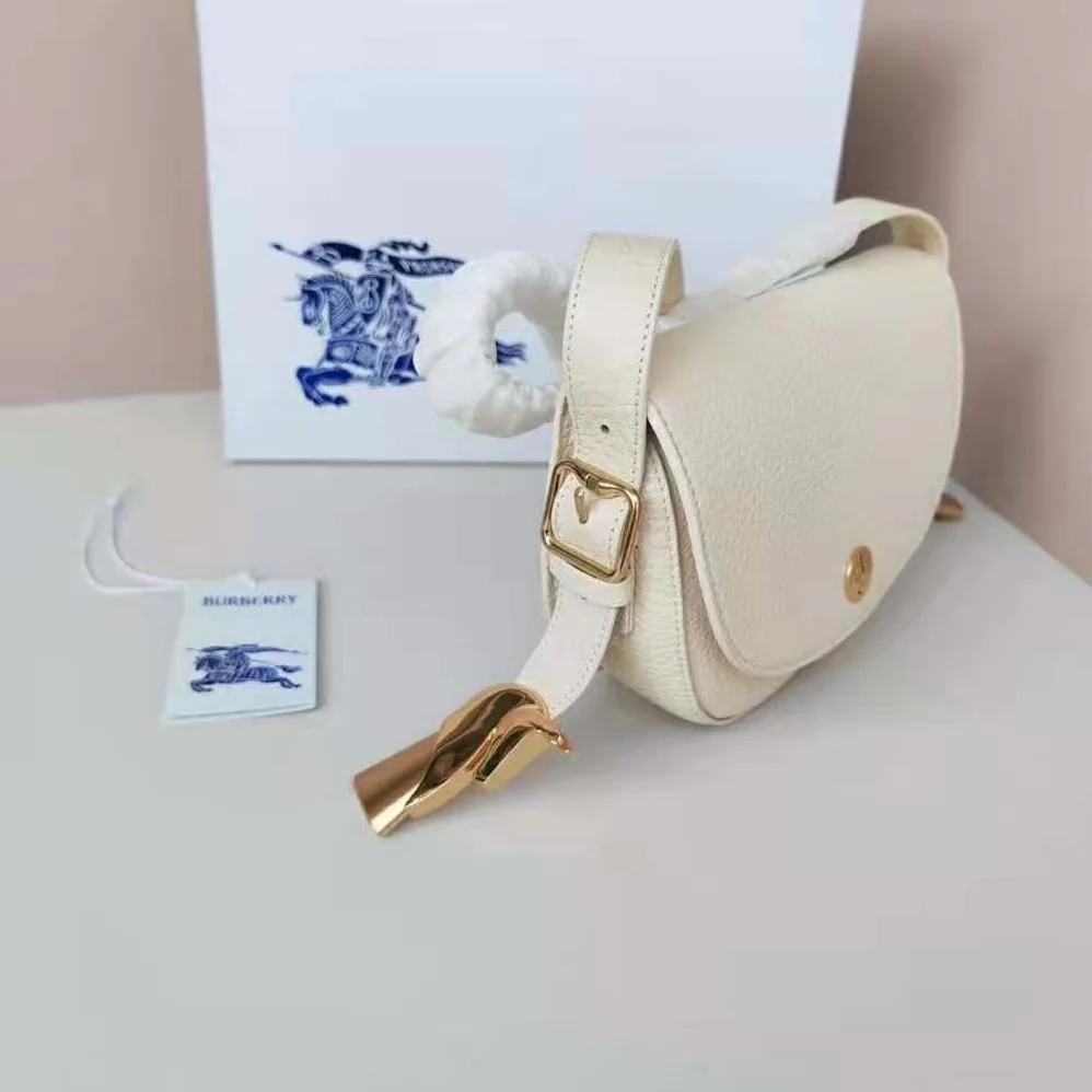 Burberry Chess Satchel for Women in White Burberry Chess Satchel for Women in White