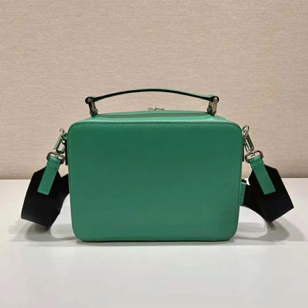 Prada Brique Saffiano Leather Bag for Men in Green