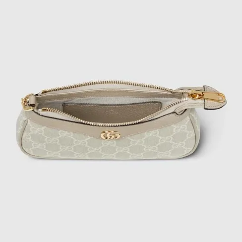 Gucci Ophidia Mini Shoulder Bag in Beige/ White Gold Hardware Gucci Ophidia Mini Shoulder Bag in Beige/ White Gold Hardware