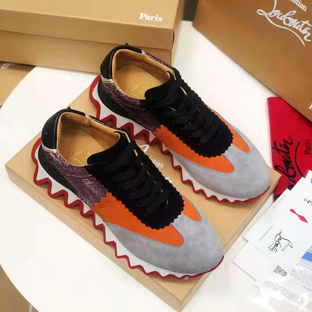 Christian Louboutin Loubishark Flat for Women in Silver