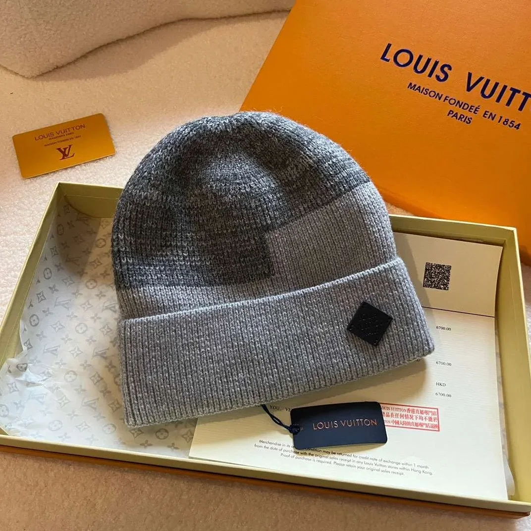 Louis Vuitton Neo Petit Damier Beanie Grey Louis Vuitton Neo Petit Damier Beanie Grey