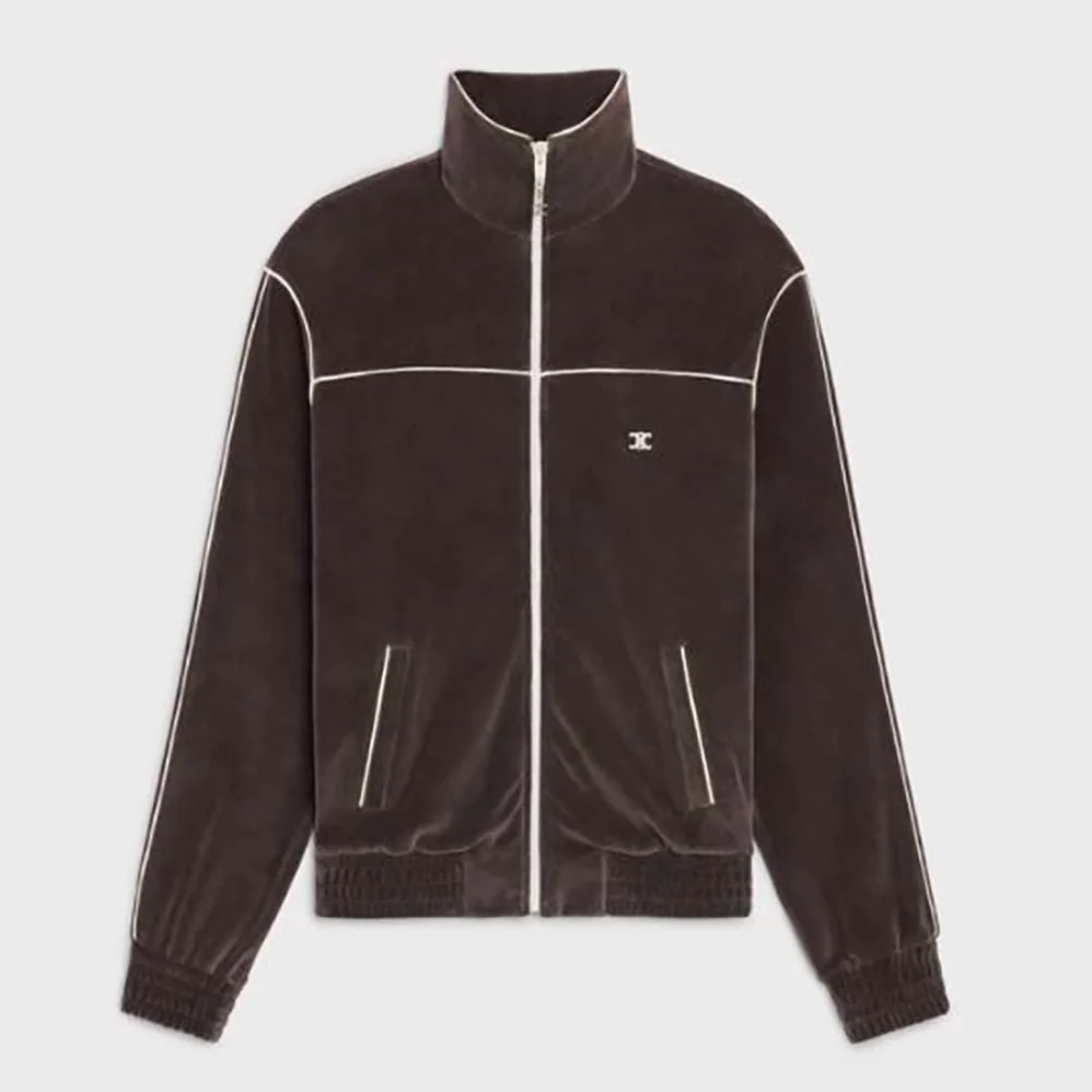 Celine Triomphe Jersey Sweatshirt in Velvet for Women