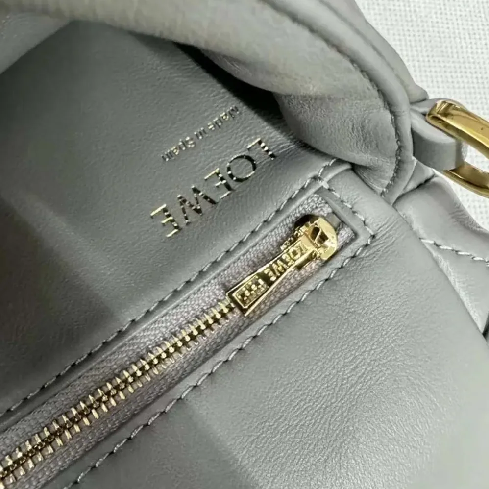 Loewe Mini Puffer Goya in Pleated Shiny Nappa Lambskin for Women